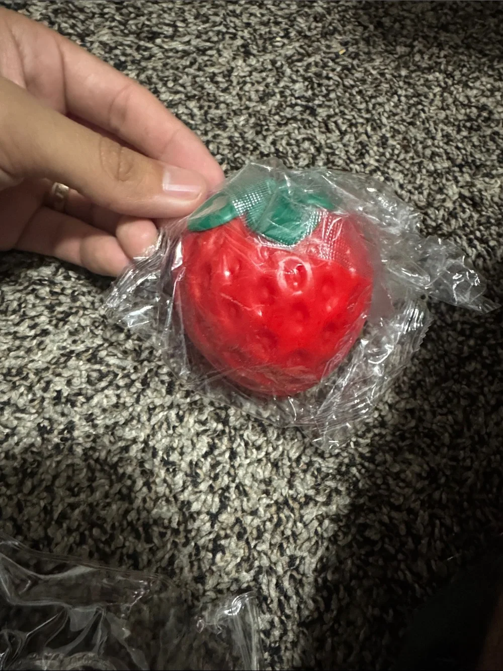 Red Strawberry squishy - Unbranded